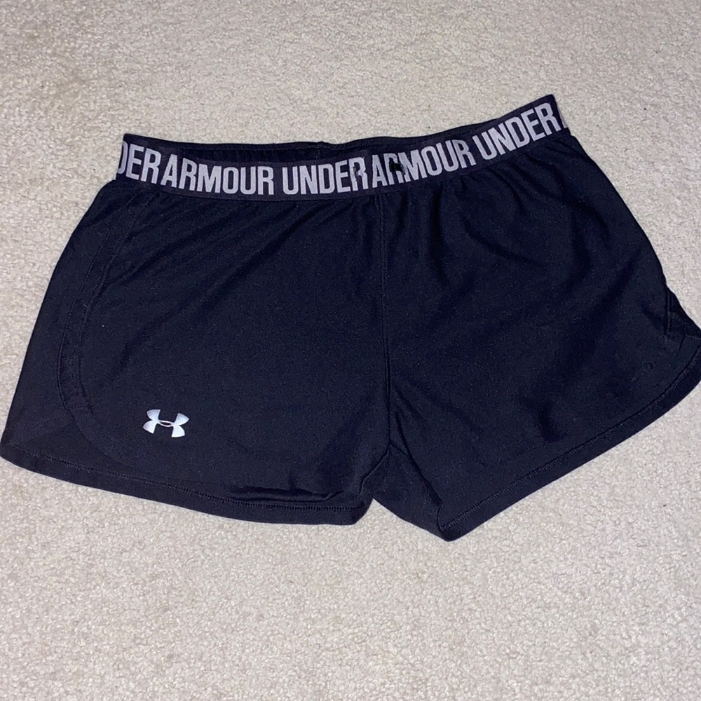 Black and White Under Armour shorts